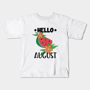 HELLO AUGUST T-SHIRT SUMMER T-SHIRT Kids T-Shirt